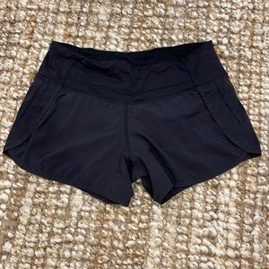 Black Lululemon Speed Up Short